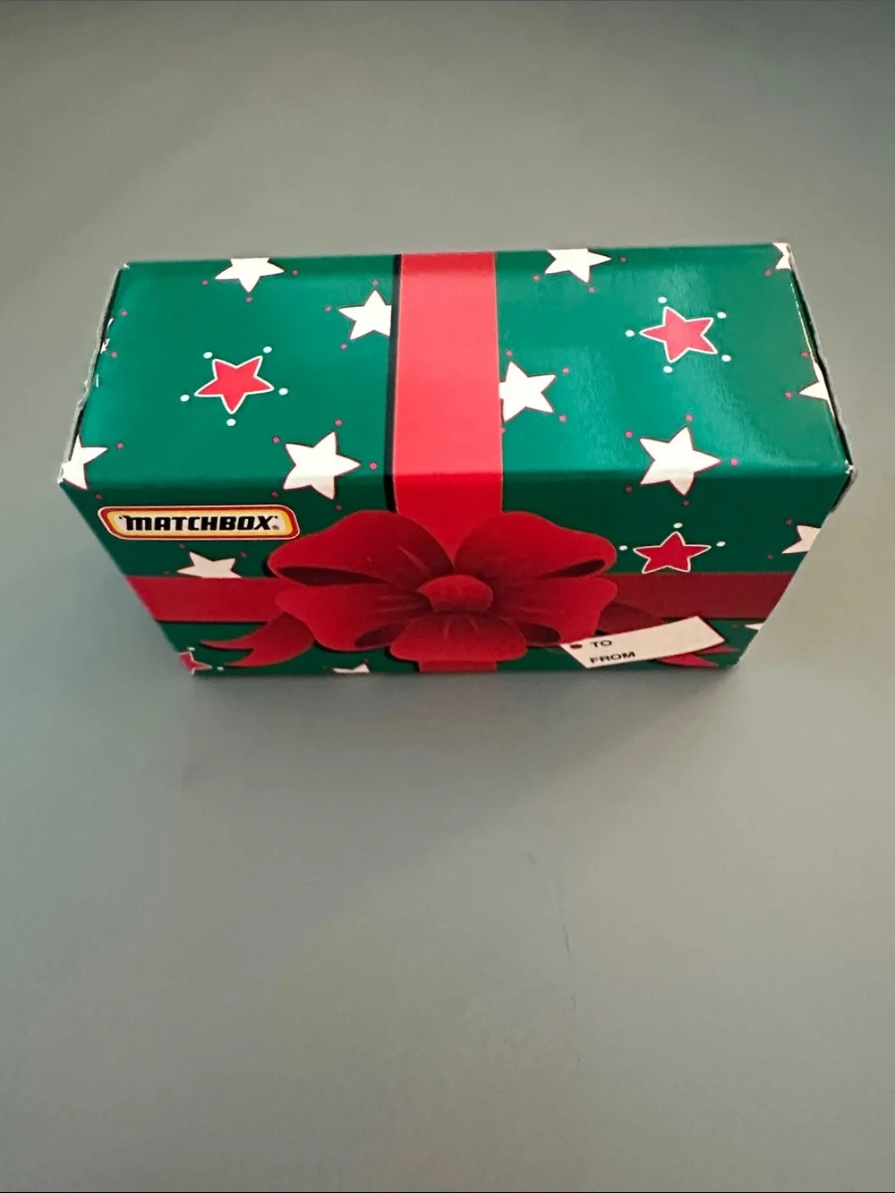 MATCHBOX Cars Holiday Gift Wrap Boxes - Green & Blue